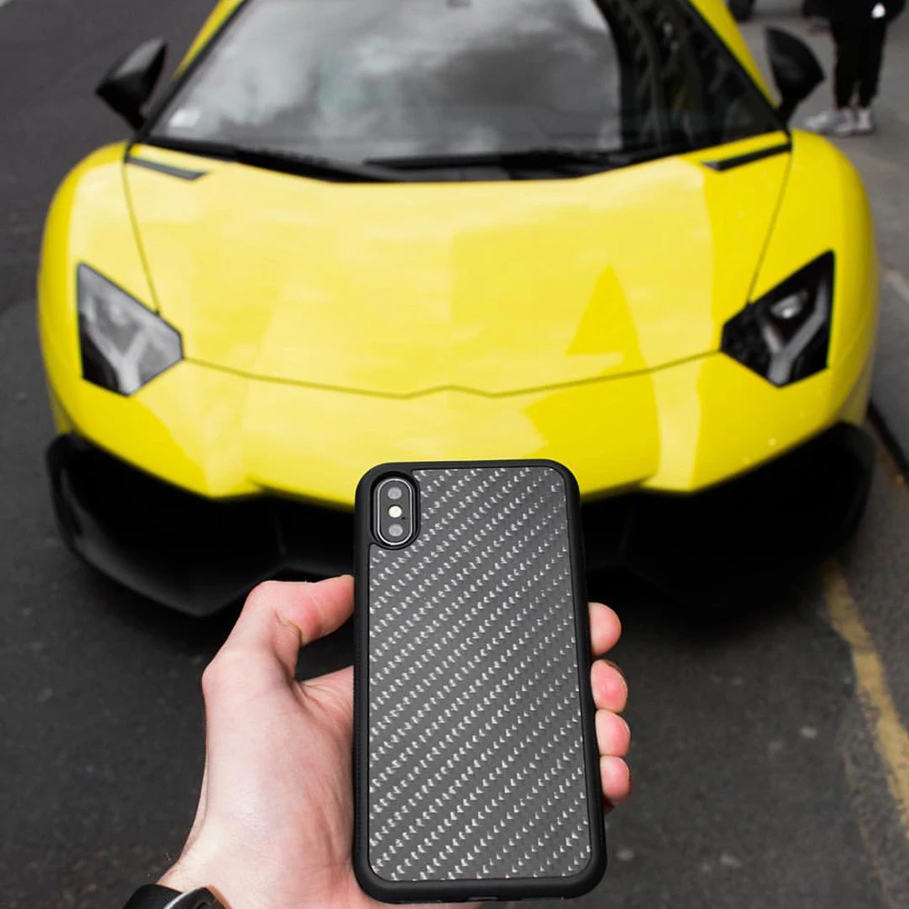 Задний Чехол из углеродного волокна для iPhone X XS XR Xs Max чехол 6 6S Plus 6s 7 8 7Plus
