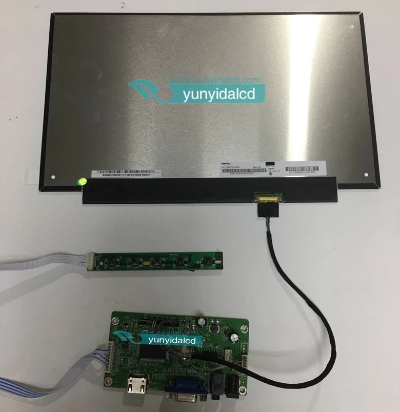 12.5inch 1920*1080 NTSC Original FHD IPS N125HCE-GN1 GPA LCD screen displayProt HDMI+VGA Driver Board LCD Module screen PS4 PRO