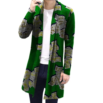 

2018 Fashion African Style Print Men X-Long Coats Jackets African Men Clothing Men Dashiki Coats Clothing Customized