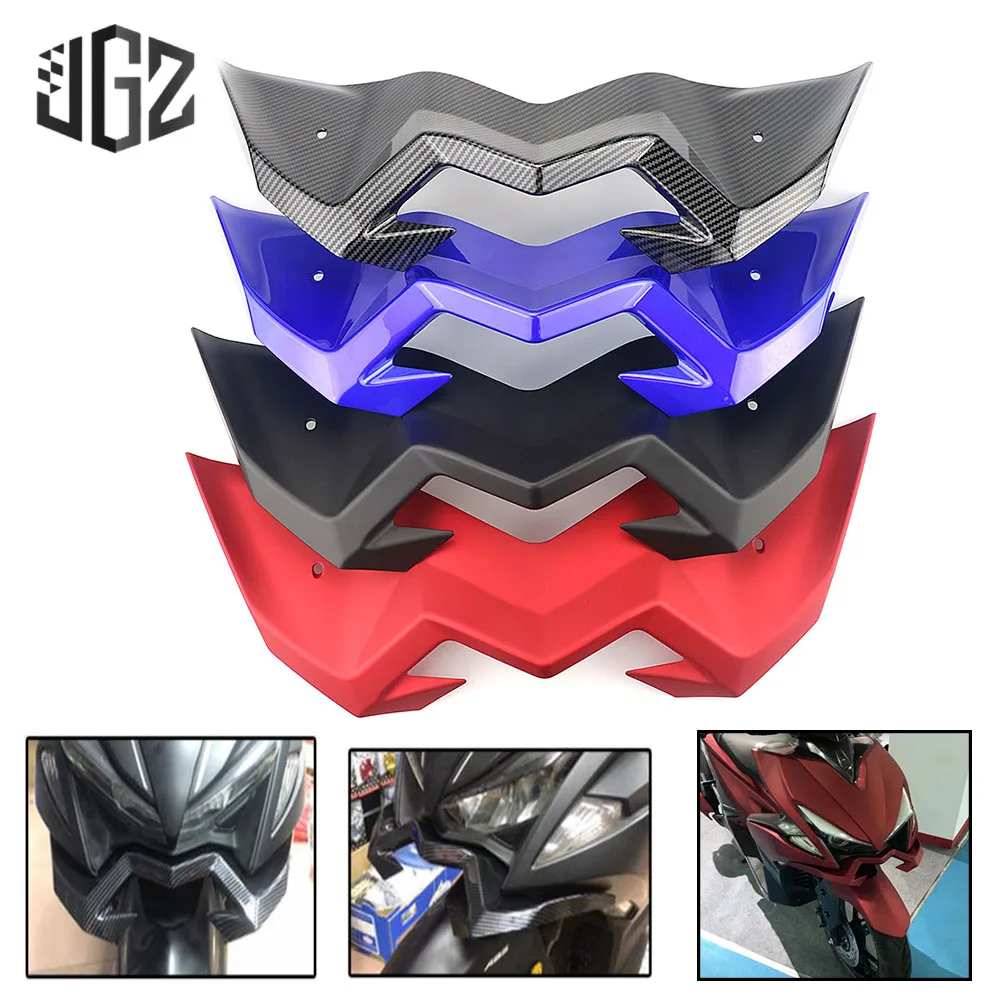 

Motorcycle Front Carbon Plastic Cover Head Lights Parts Mouth Shell for YAMAHA AEROX155 NVX155 2017 2018 Modified Accessories