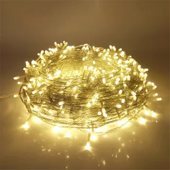 20/30/50/100M Safety LED Street Garland Low Voltage String Light Outdoor Decor For Garden House Square Christmas 24V EU US Plug 2