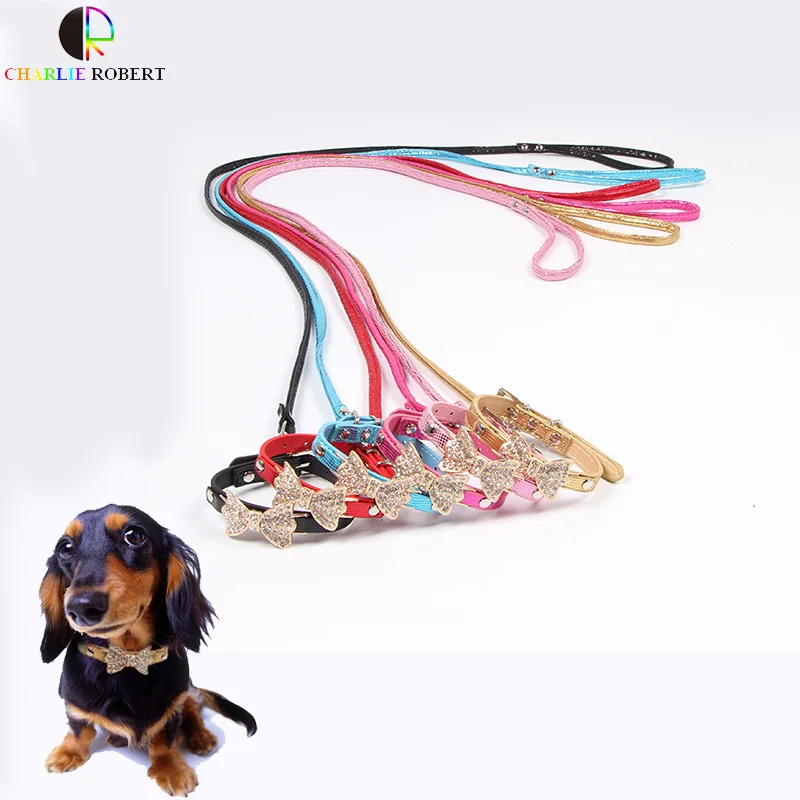 Super Bright Small Pet Dog Harness Rhinestone Dog Collar Serpentine