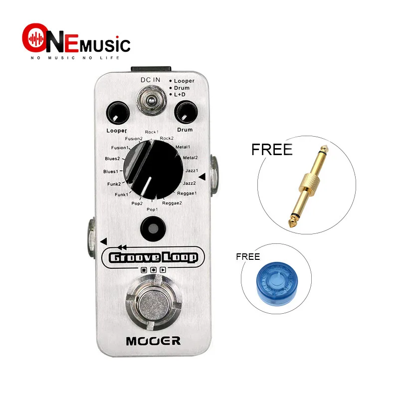 

Mooer Groove Loop Drum Machine and Looper Pedal in one Pedal Silver
