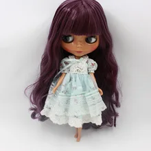 Фиолетовые волосы, Блит куклы со смуглой кожей