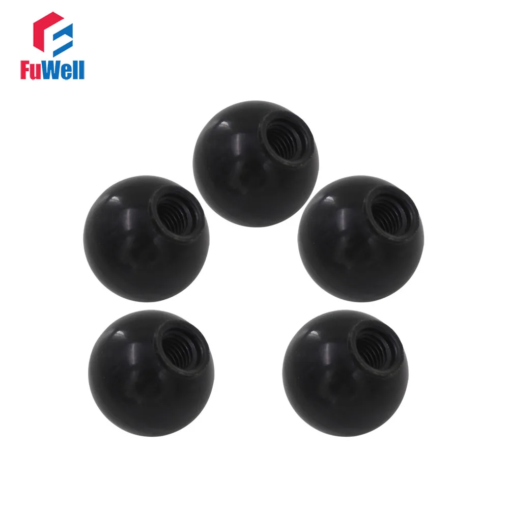 Buy 5pcs M10 x 35mm Ball Knob 10mm Thread 35mm Ball