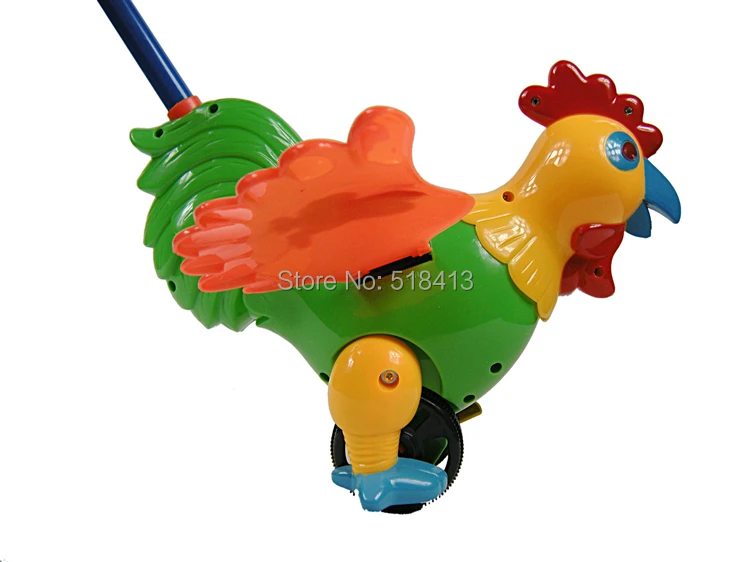 Игрушка-петух для малышей, развивающие игрушки для детей, унисекс, игрушка с одним стержнем, ручная работа