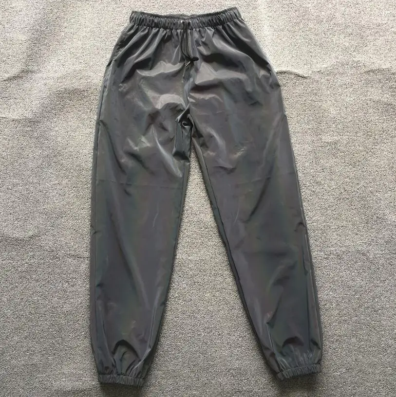 Techwear Style Rainbow Color Reflective Pants Men Women Punk Hip Hop Reflect Light Joggers Outdoor Casual Sport Windproof Pants 4