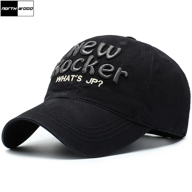 [NORTHWOOD] Высококачественная хлопковая бейсболка в стиле хип-хоп для мужчин и женщин, бейсболка, шляпа, кепка Para Hombre, облегающая бейсболка