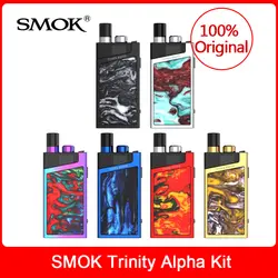 Новинка! В наличии! Оригинальный SMOK Trinity Alpha комплект встроенный аккумулятор 1000 мАч 2,8 мл Nord Mesh MTL спиральная электронная сигарета Pod система