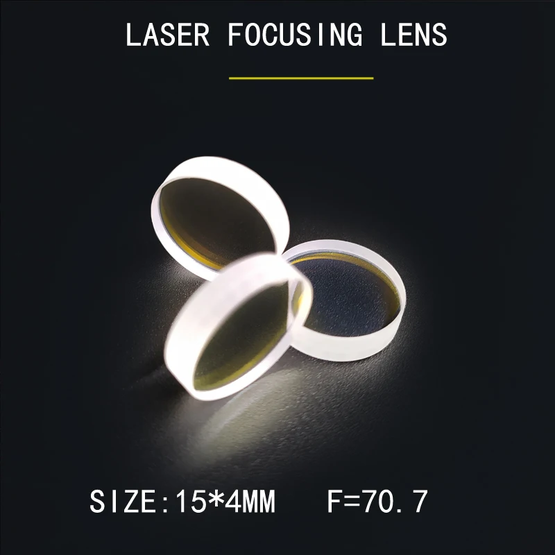

Weimeng 10 pieces15*4mm F=70.7 LASER FOCUS LENSES QUARTZ 1064nm AR Plano-convex shape mirror opticals for laser cutting machine