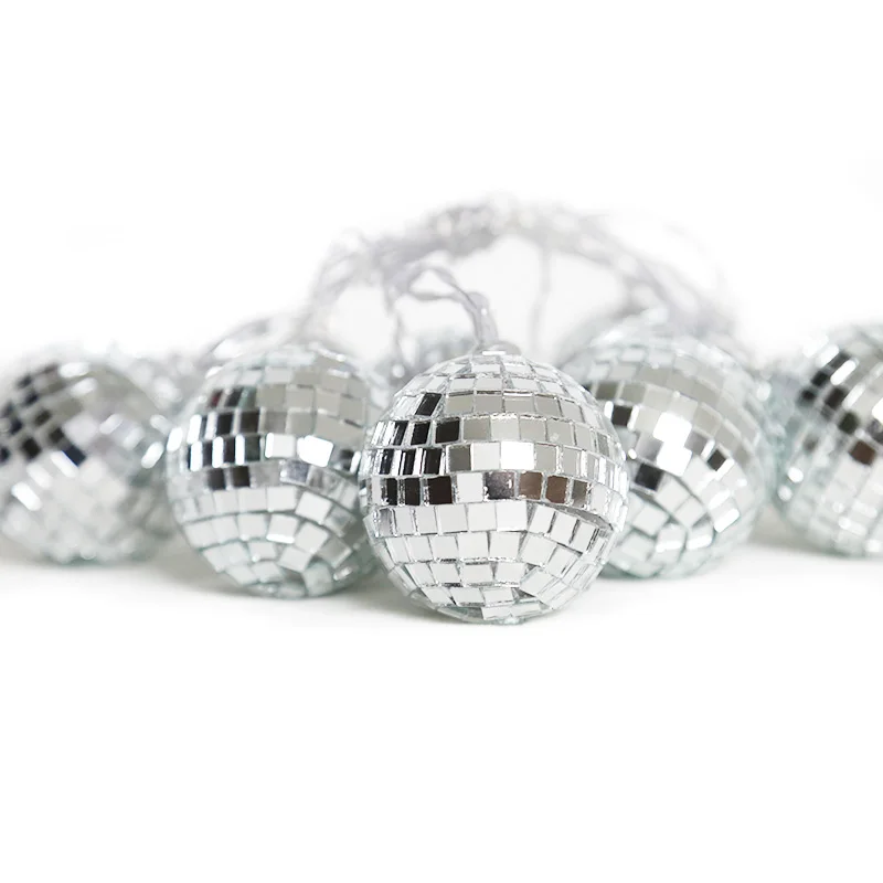 20Led Фея 5 см зеркальный шар с батарейным питанием струнные светильники Luminaria 3M LED