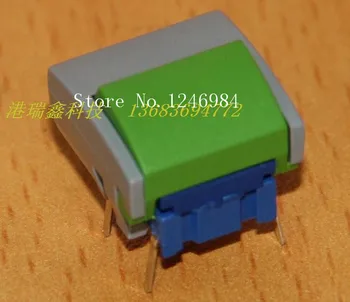 

[SA]Denmark MEC switch button 10 * 10 gray- green side reset switch micro switch 3ATL6 + 1B02 + 2A03--50pcs/lot