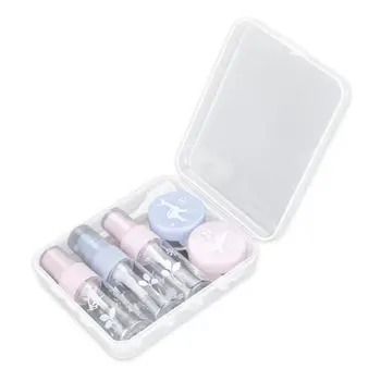 

7pcs/set Empty Spray Travel Mini Makeup Cosmetic Face Cream Pot Plastic Transparent Eyeshadow Perfume Atomizer Container Bottles