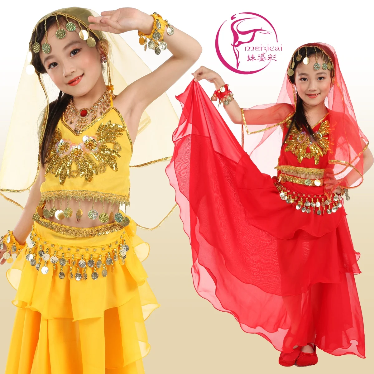 JAVARNV Gypsy Jewelry Set – Gold Coin Necklace & Earrings For Women, Ethnic Costume & Halloween Cosplay - View #12