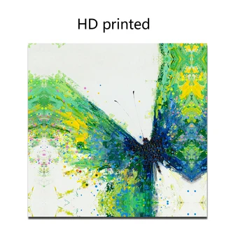 

Best selling Morden Spray image on Canvas HD Printed Paintings animal green butterfly Wall Art For Living Room Home Decor