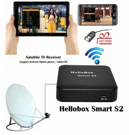 

hellobox s2 inteligent Satellite Finder Satellite channels TV Play On Phone/Tablet hellobox s2 inteligente DVB Player DVB FINDER