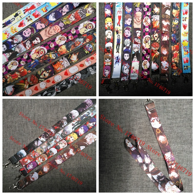 Buy 200 pcs Cartoon Japanese anime Mobile Phone Neck Straps Neck Strap Keys