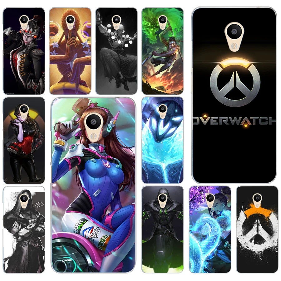 

213AD Overwatch ow Game Hard Transparent Cover Case for Meizu M2 M3S M3 M3S M5S Mini M3 note M5 M6 M6 note U10 U20