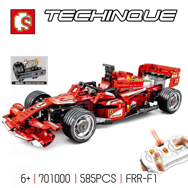 

Sembo Blocks RC Remote Control Formula Car Monster Motor 5292 Compatible LegoSet Technic Voiture Building Bricks Educational Toy