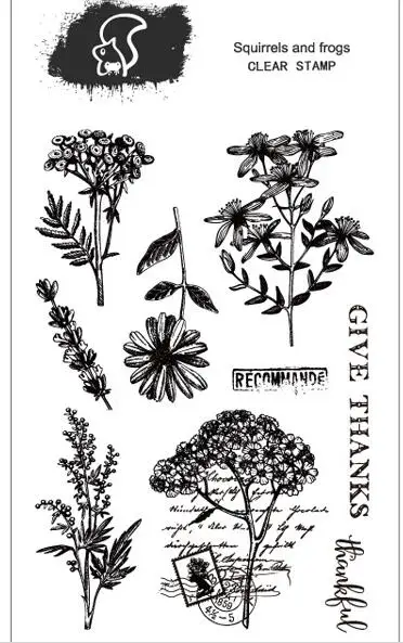 

Fresh daisy transparent silicone clear stamp for scrapbooking DIY craft decoration soft stamp background base