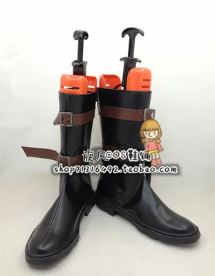 One Piece Dracule Mihawk Black Halloween Long Cosplay Shoes Boots | Тематическая одежда и униформа