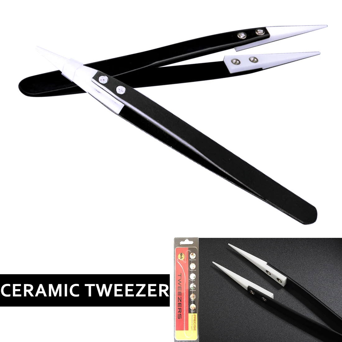 

Precision Ceramic Tweezers High Temperature Resistant Tweezers for Pinching Coils