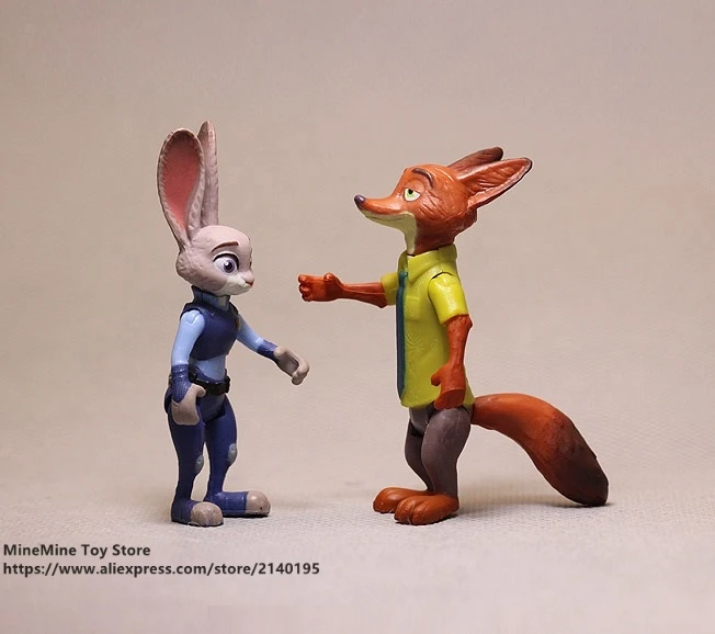 ZXZ Zootopia Ник лиса Джуди Кролик 3 11 см фигурка героя коллекция кукол из ПВХ игрушки