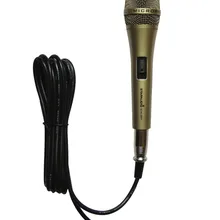 STARAUDIO Pro из золотистого металла этап KTV для караоке с проводом Портативный динамический микрофон SDM-0001