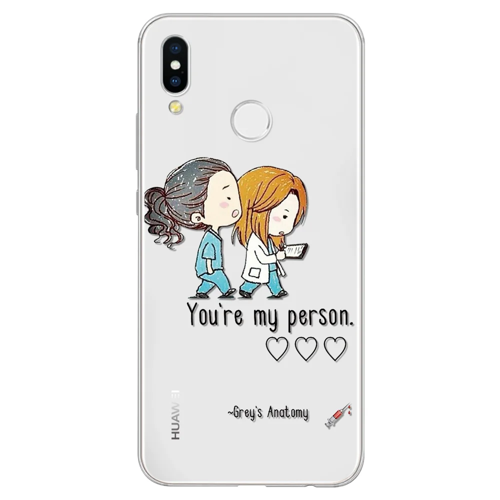 Ты мой человек GREYS Anatomy Coque чехол для телефона для huawei P Smart Z плюс P30 P20 Pro P10 P8 P9 Lite Coque мягкий чехол