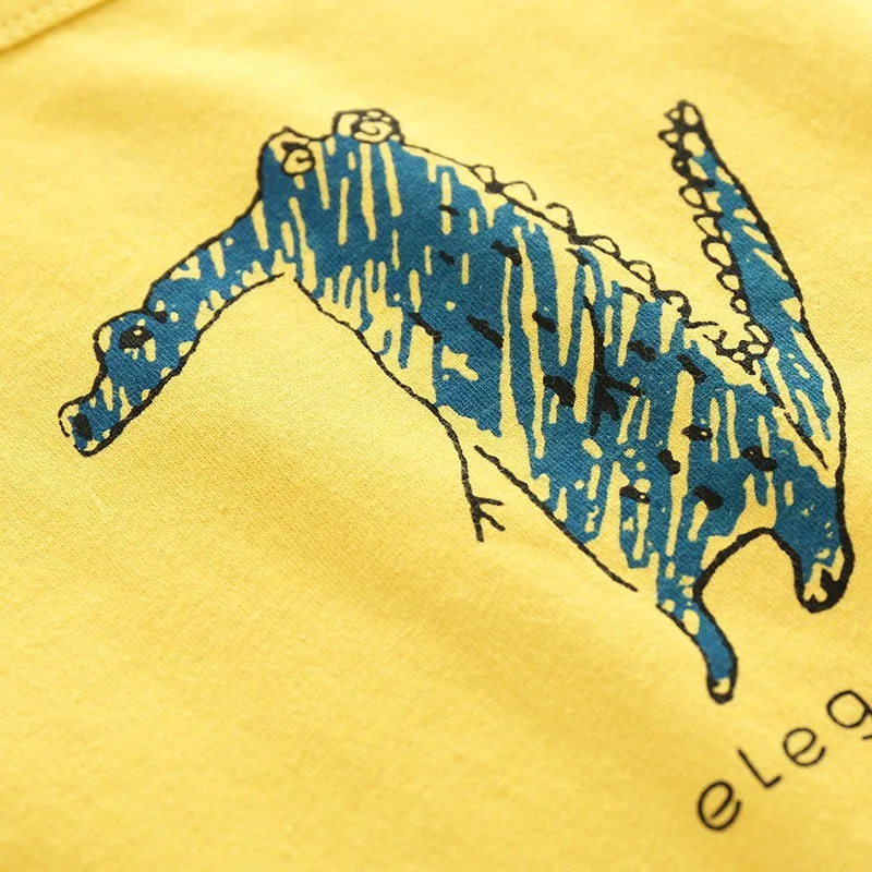 COOTELILI Cute Animal Dinosaur Girls Tops Kawaii Pattern Boys Clothes Summer Short Sleeve Boys T-Shirt Children's Cartoon Shirts (11)