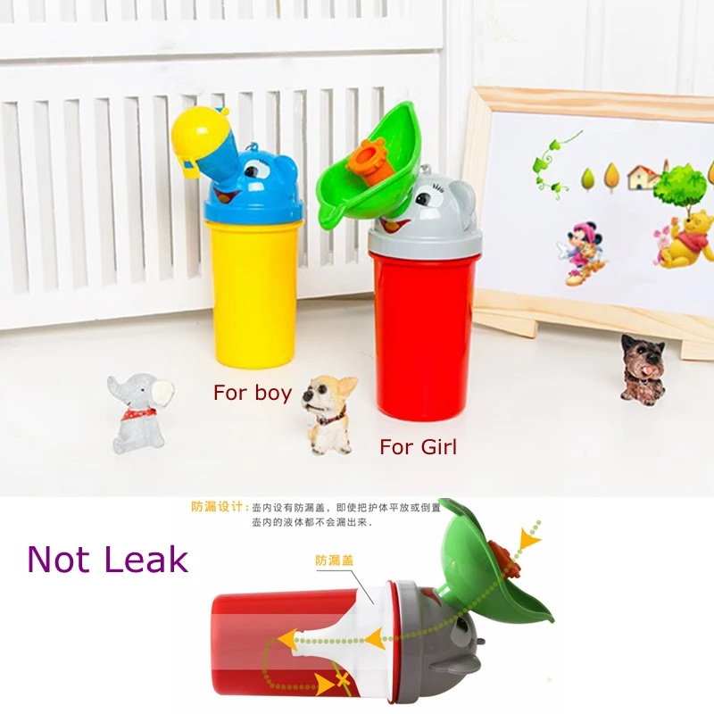 

Travel Children Adult Pee Bottle Boy Girl Portable Plastic Anti-Leak Potty Reusable Female Male Urinal Bottle Beach Camping WC