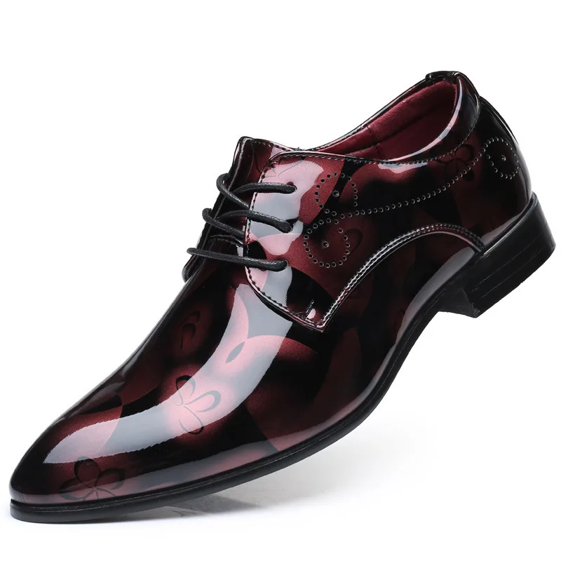 

Plus Size 37-50 Patent Leather Oxford For Men Dress Shoes Men Formal Pointed Toe Business Wedding Shoes sapato social masculino