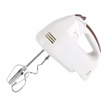 100 Вт 220 В 7 скоростей Электрический белое яйцо ручной миксер молоко Frother пенообразователь пирог Кухня инструменты