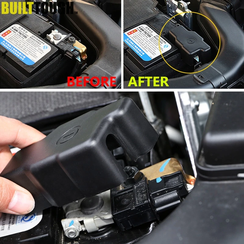 

Car Engine Battery Anode Negative Electrode Pole Terminal Protective Cover For Renault Koleos II Kadjar Samsung QM6 2015-2018