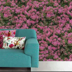 Beibehang papel де parede простой садовые цветы фиолетовый чистый красный обои крыльцо гостиная спальня новый магазин одежды обои