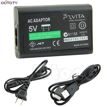 

USB Data Cable AC Power Adapter Supply Convert Charger For Sony PS Vita PSV for US Plug