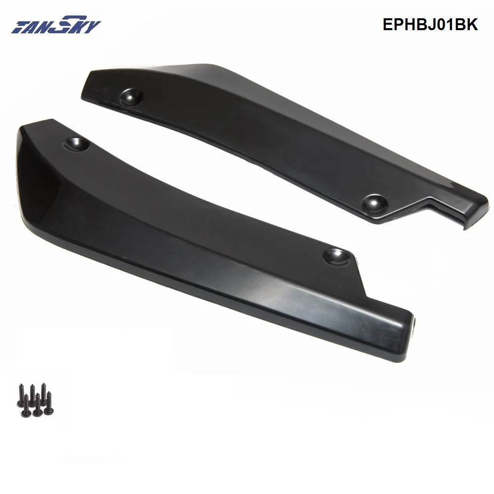 2 unids/set Universal parachoques trasero Spoiler Canards difusor de coche aleta lateral protección de arañazos fresco EPHBJ01 2 unids/set Universal parachoques trasero Spoiler Canards difusor de coche aleta lateral protección de arañazos fresco EPHBJ01
