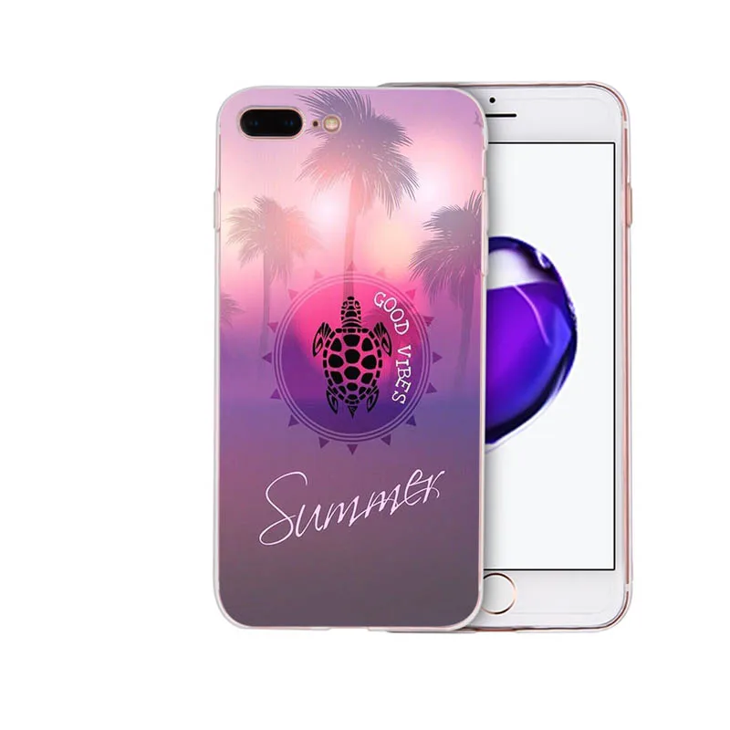 Мягкий силиконовый чехол для телефона iphone x xs xr xsmax 8 7 6s 6 plus 5s se 5 HELLO SUMMER мультяшный