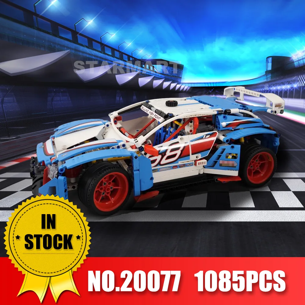 

Lepin 20077 Genuine 1085Pcs Technic Series The Rally Car Set 42077 Building Blocks Bricks Educational Funny Children Toys Gifts