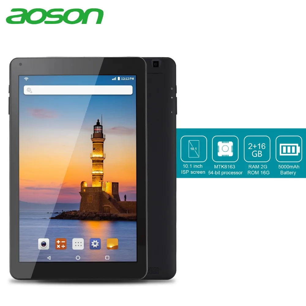 Aoson R101 планшет 10 1 дюймов 2 ГБ + 32 Гб 4 ядра Планшеты Android 6 0 МТК планшетный ПК двойной