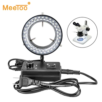 

LED Luminaire Adjustable Microscope Ring Light Illuminator Lamp For Stereo Zoom Microscope 110V-240V EU/US Plug Industrial Light