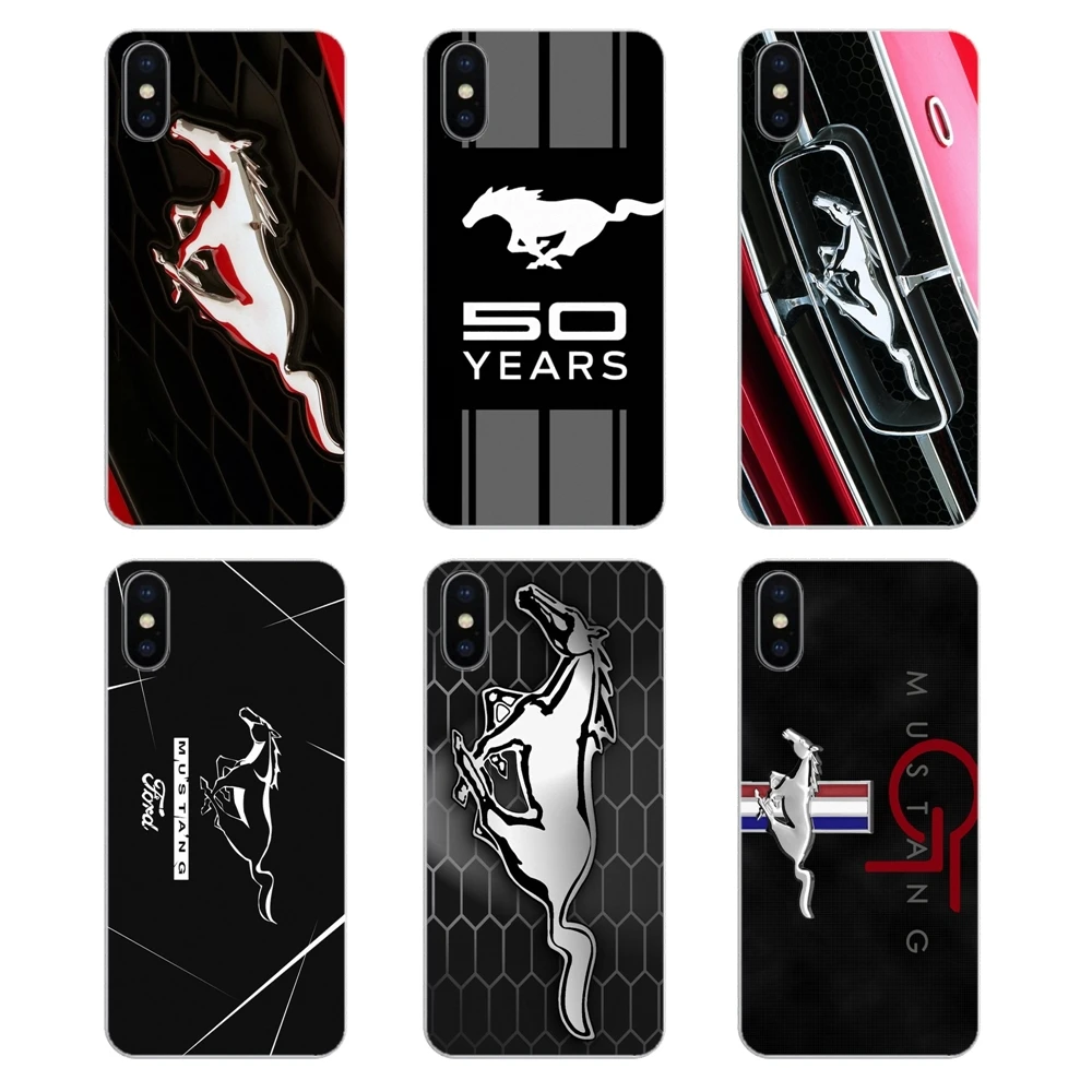 Для Xiaomi Mi A1 A2 5X 6X 8 lite SE Pro Max Mix 2 2S 3 Mi5 Mi5S Ford Mustang GT Concept Boss Логотип Прозрачные мягкие