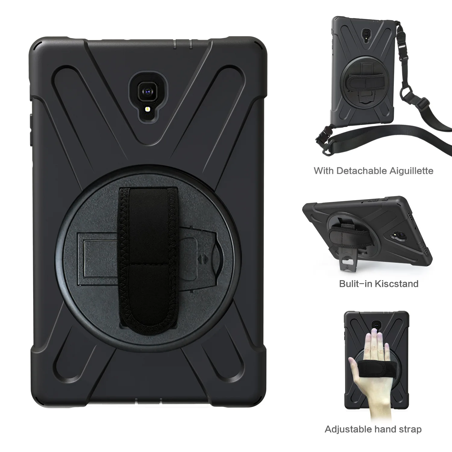 

Protective case for samsung galaxy tab a 10.1 case T590/T595/T597 Protective Shell with Shoulder Strap