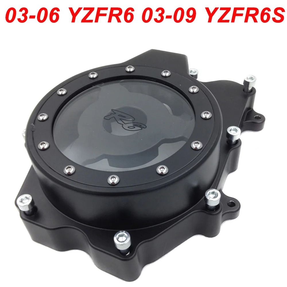

For 06-14 Yamaha YZFR6 YZF R6 YZF-R6 Engine Stator Crank Case Cover Engine Guard Side Shield Protector 2006 2007 2008 2009-2014