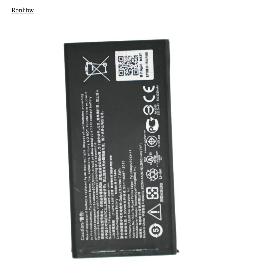 Ronlibw 2020 mAh/7.8Wh B11P1406 запасная батарея для ASUS PF450CL PadFone X Mini 4 мобильный телефон bateria