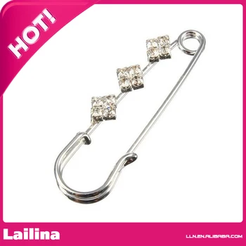 

Trendy Simple Inlay Crystal Big Brooches Pin For Women