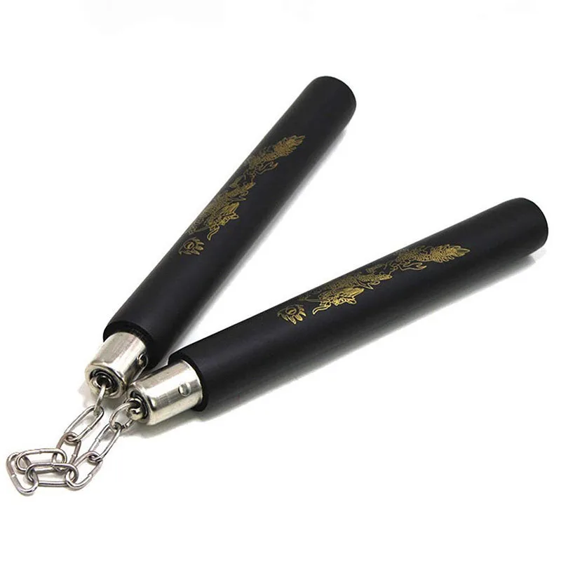 

Kung Fu Nunchakus Chinese Martial Arts Dragon View Wing Chun Safe Foam Padded Nunchakus Sponge Double Truncheon WuShu Equipments
