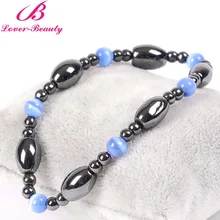 Lover Beauty Unisex Health Care Magnetic Bracelets Opals Anti-fatigu magnet bangles Jewelry charm Bracelets weight loss -E