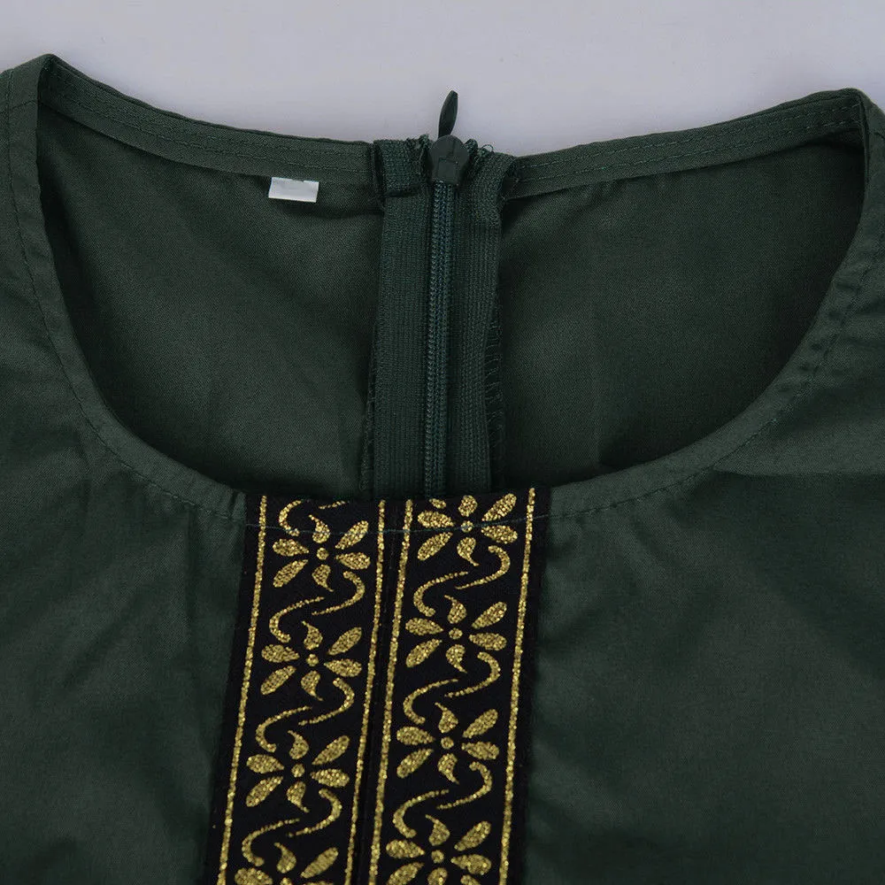 الأزياء مسلم اللباس المرأة زائد حجم طباعة العباءة فساتين إسلامية طويلة عارضة قفطان فستان طويل عباية إسلامية الملابس للنساء جديد