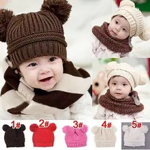 New Cute Baby Toddler Kids Boys Girls Knitted Crochet Beanie Winter Warm Hat Cap